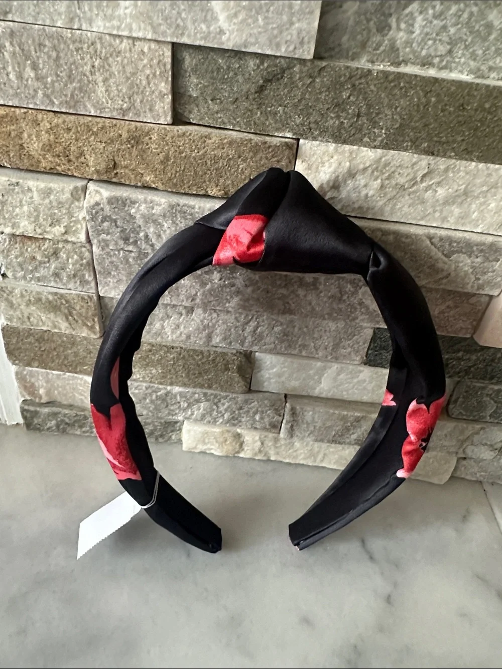 Floral Satin Knot Headband